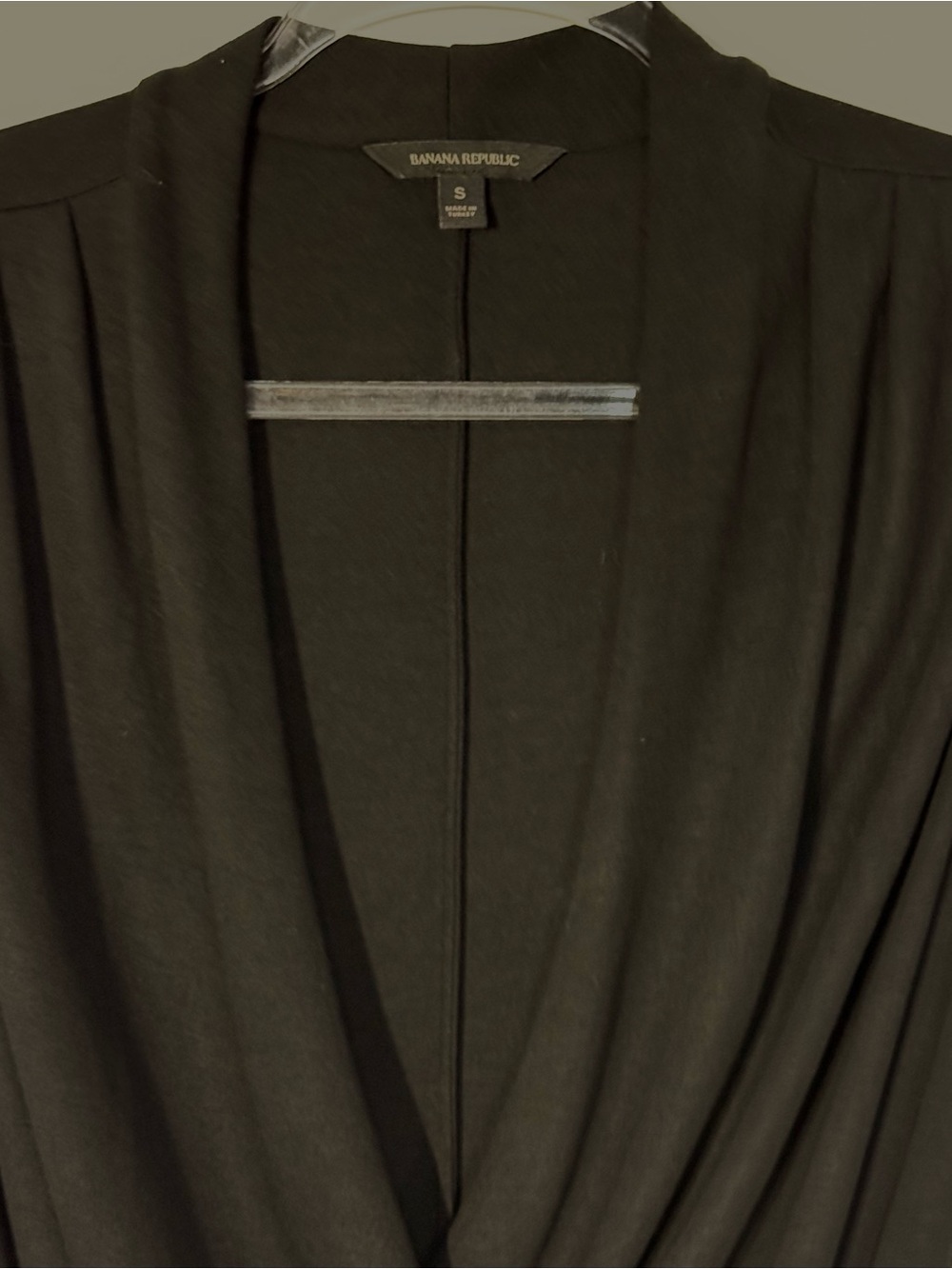 Banana Republic Black Draped Sleeveless Top Women’s Small Career Minimalist